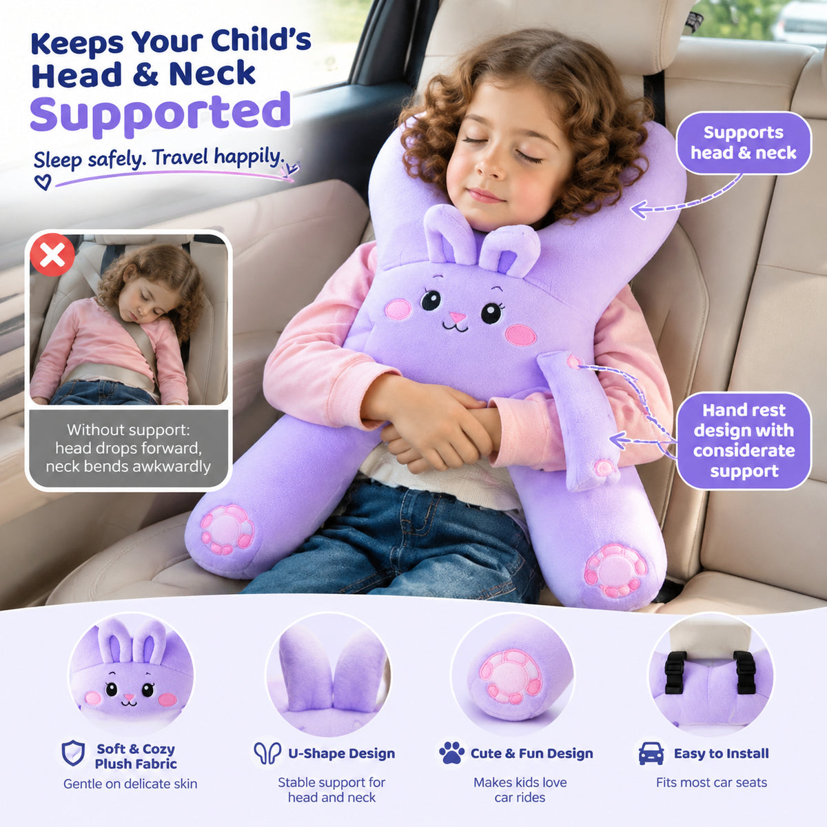 🚗 No More Head Nodding During Car Rides