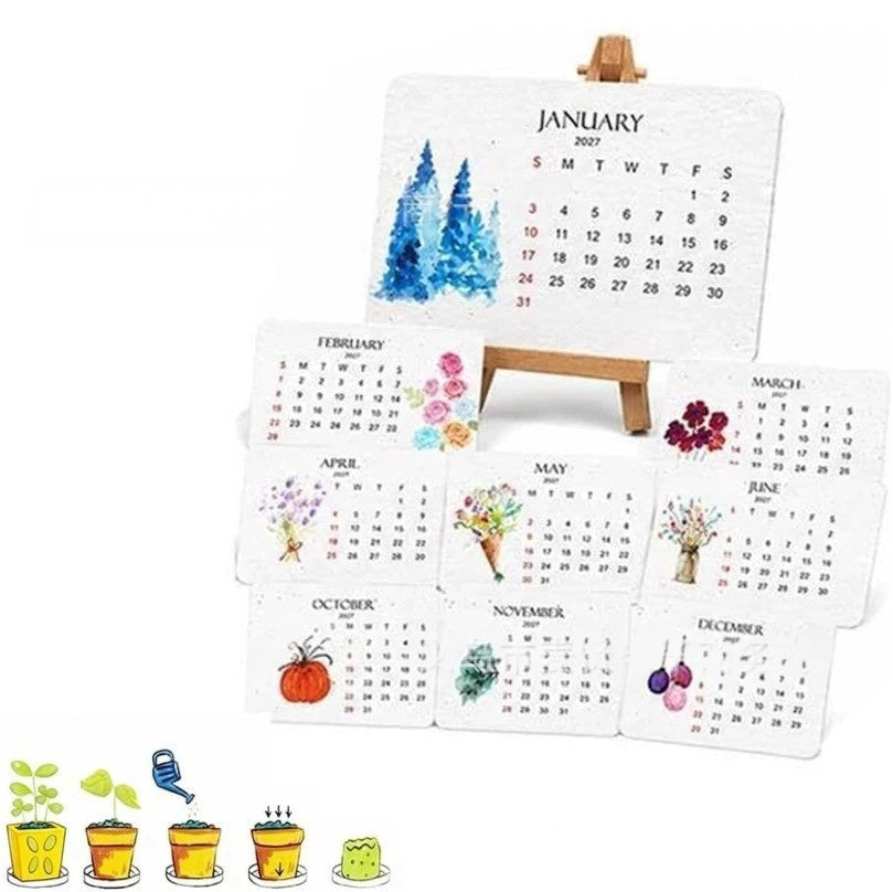 ✨Early Holiday Sale 70% OFF🌱Eco-Friendly Plantable “Timeless” Seed Calendar 2027