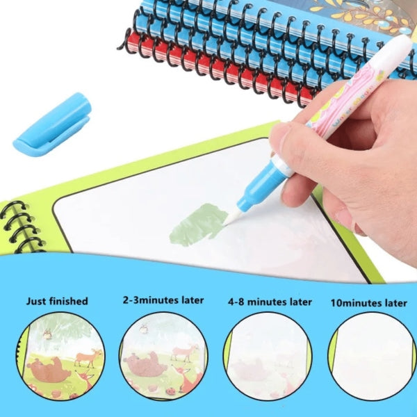 Kids Mess-Free Water Coloring Book | WONDERINK
