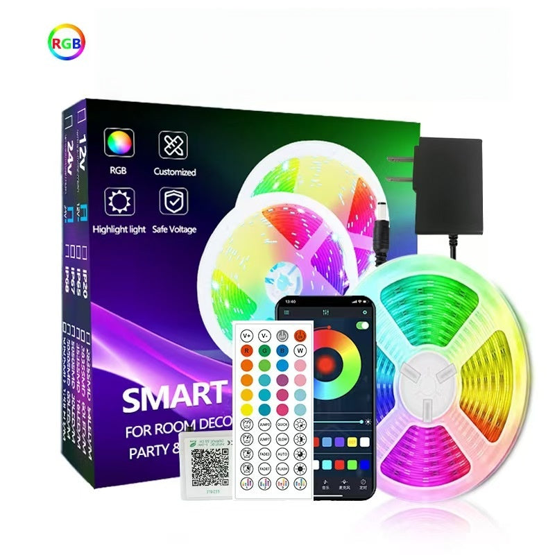10M Bluetooth LED Strip Lights – Smart RGB Color Changing Lights with App Control for Bedroom, Home & Party Decor