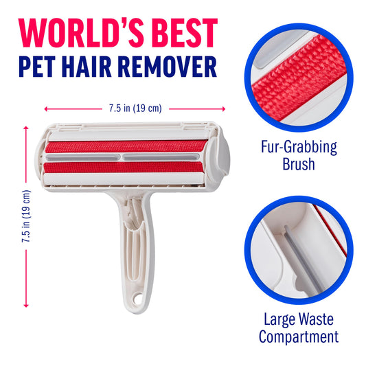Krovmart™ Pet Hair Remover Roller – Reusable Cat & Dog Hair Remover for Couches, Furniture, Carpets & Bedding