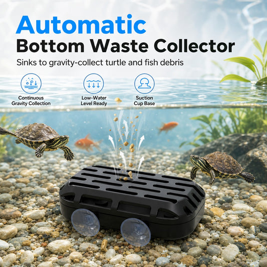 🐢2-in-1 Turtle Waste Collector & Aquarium Cleaner – Keep Your Tank Clean Effortlessly