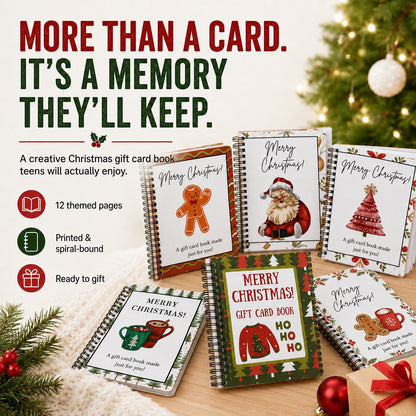 🎄 Christmas Gift Card Book – 12 Days of Holiday Surprises