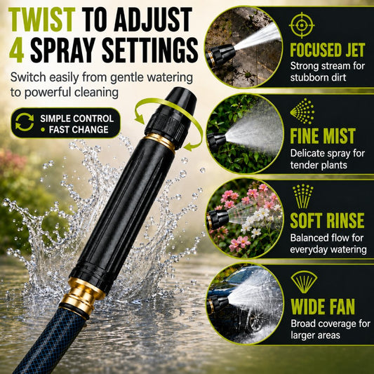 Powerful High-Pressure Nozzle for Effortless Cleaning
