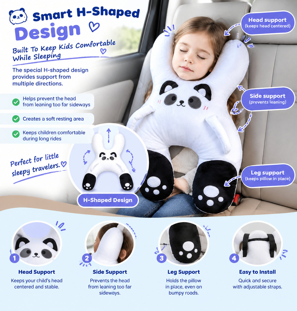 🚗 No More Head Nodding During Car Rides