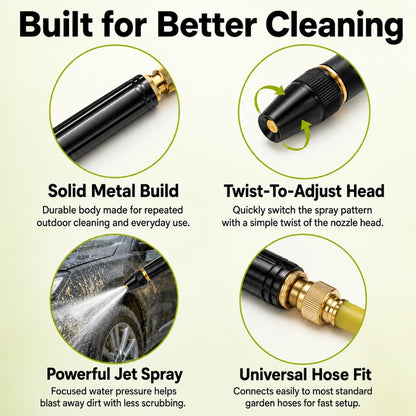 Powerful High-Pressure Nozzle for Effortless Cleaning