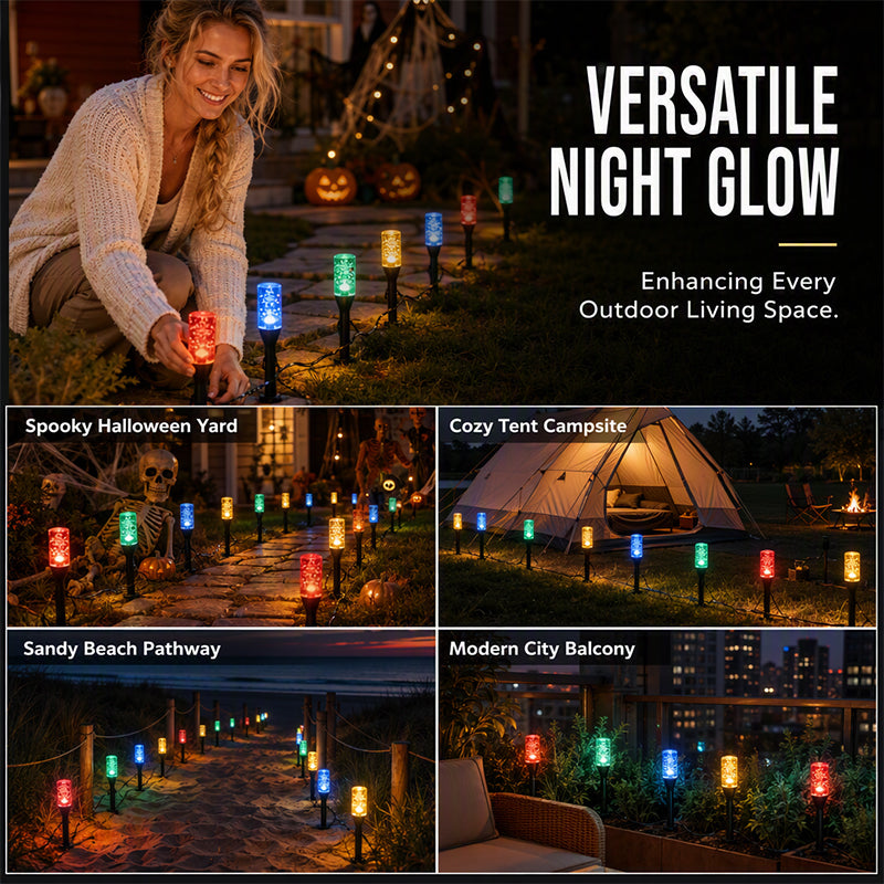 ☀️ Solar Pathway Lights Outdoor Crystal Bubble — no wiring, no electric bill, just a warm welcome every night. 🏡