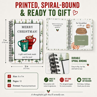 🎄 Christmas Gift Card Book – 12 Days of Holiday Surprises