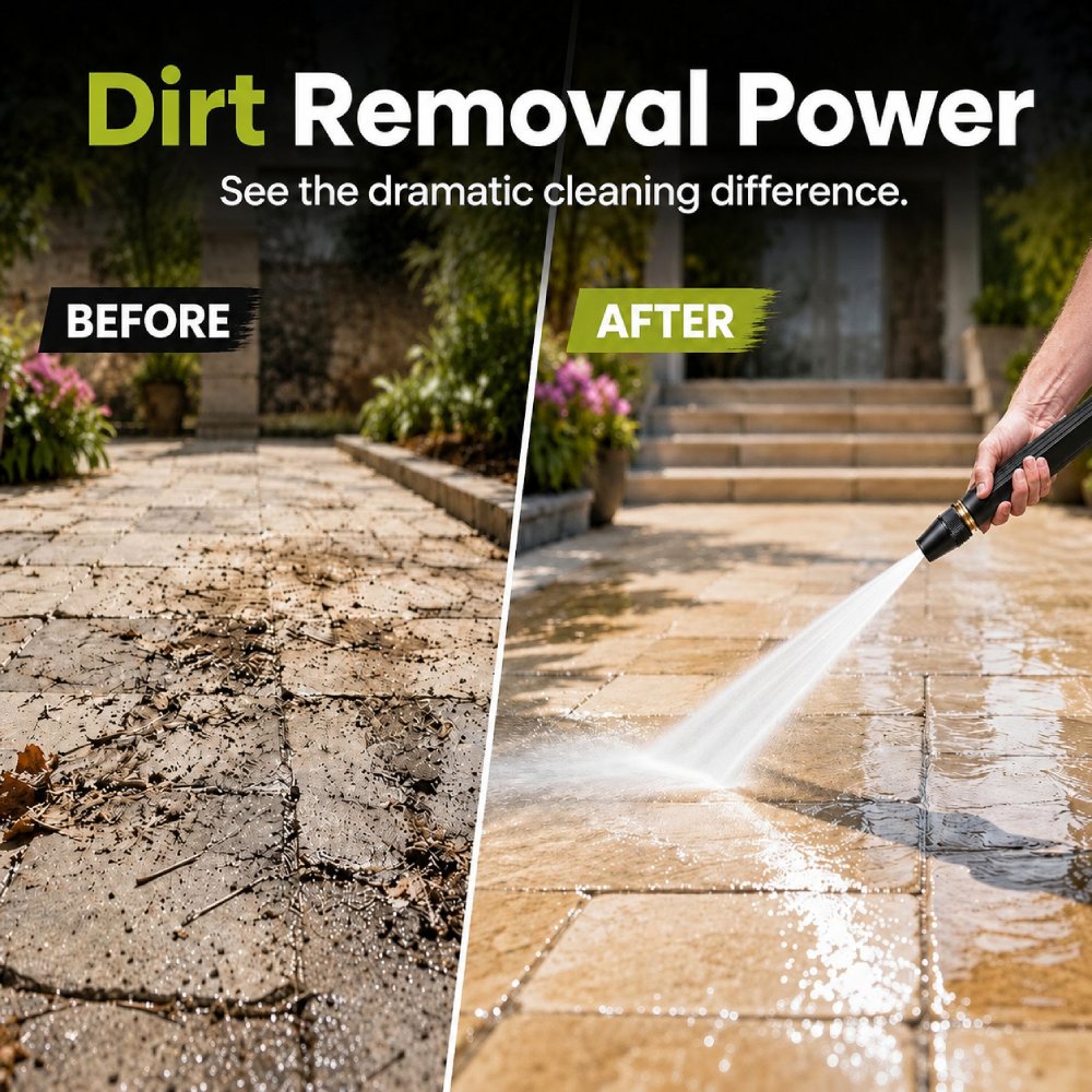 Powerful High-Pressure Nozzle for Effortless Cleaning