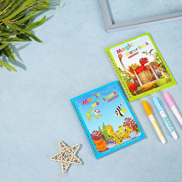 Kids Mess-Free Water Coloring Book | WONDERINK