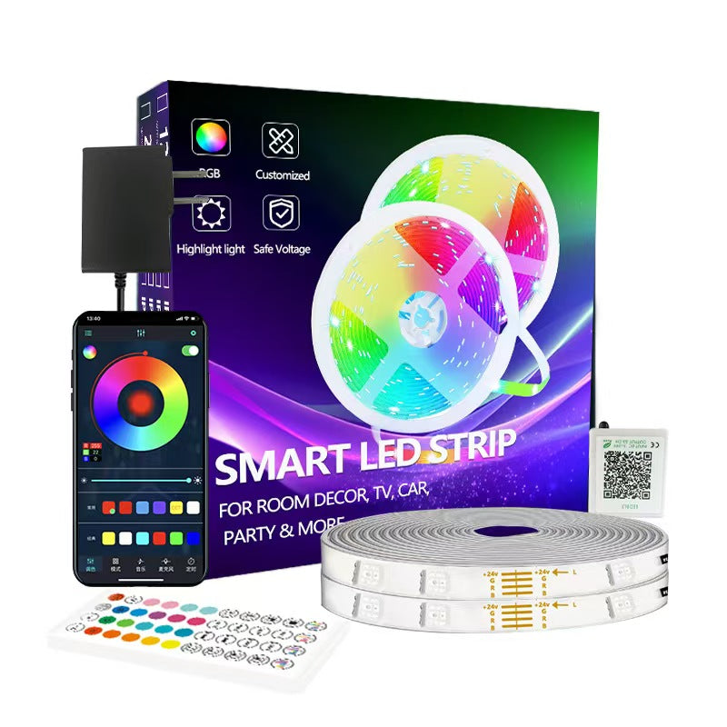 10M Bluetooth LED Strip Lights – Smart RGB Color Changing Lights with App Control for Bedroom, Home & Party Decor