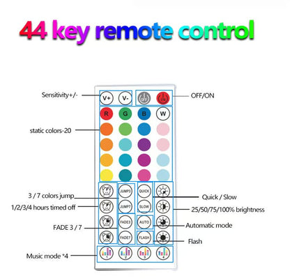 10M Bluetooth LED Strip Lights – Smart RGB Color Changing Lights with App Control for Bedroom, Home & Party Decor