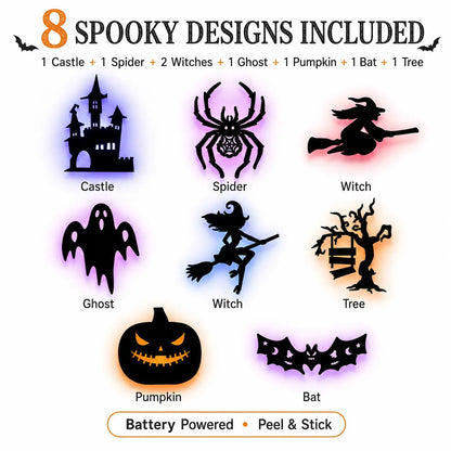 🔥 Last Chance! 60% OFF Halloween LED Wall Stickers 🎃 Create Spooky Vibes Instantly