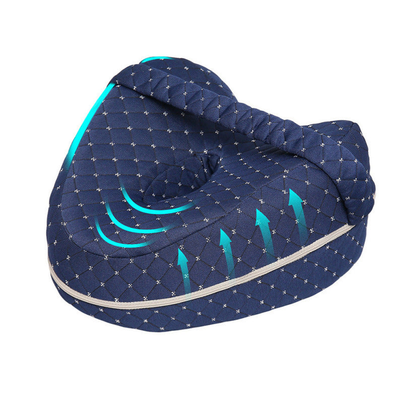 Memory Foam Knee Pillow for Side Sleepers – Ergonomic Leg Pillow with Adjustable Strap for Hip, Knee & Back Support