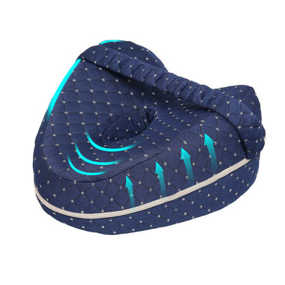 Memory Foam Knee Pillow for Side Sleepers – Ergonomic Leg Pillow with Adjustable Strap for Hip, Knee & Back Support