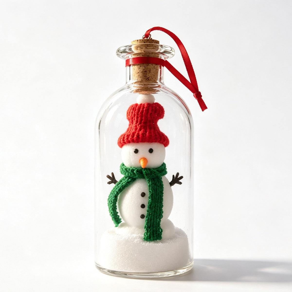 Recordable Christmas Tree Message in a Bottle Ornament with Voice Recording