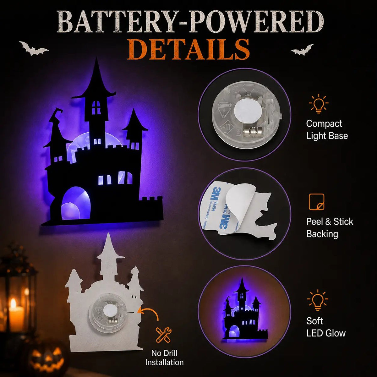 🔥 Last Chance! 60% OFF Halloween LED Wall Stickers 🎃 Create Spooky Vibes Instantly